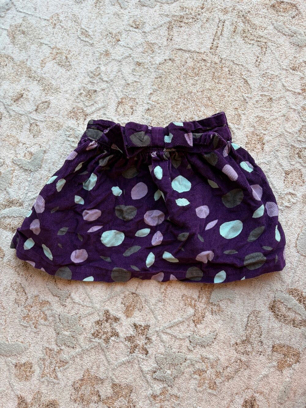 Hanna Andersson Corduroy Polka Dot Skirt